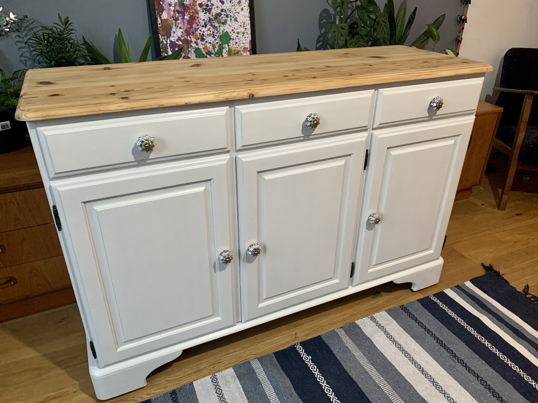White Farmhouse Sideboard